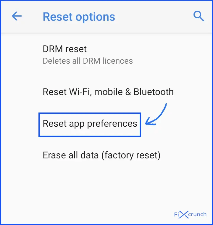 Reset app preferences windows 10