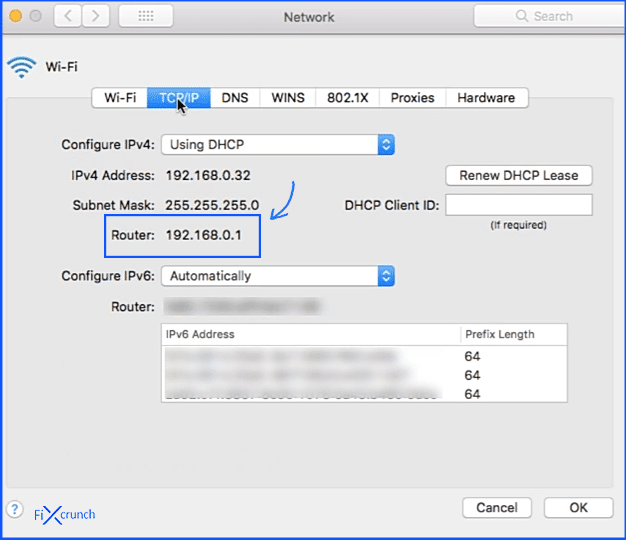 Wifi router ip