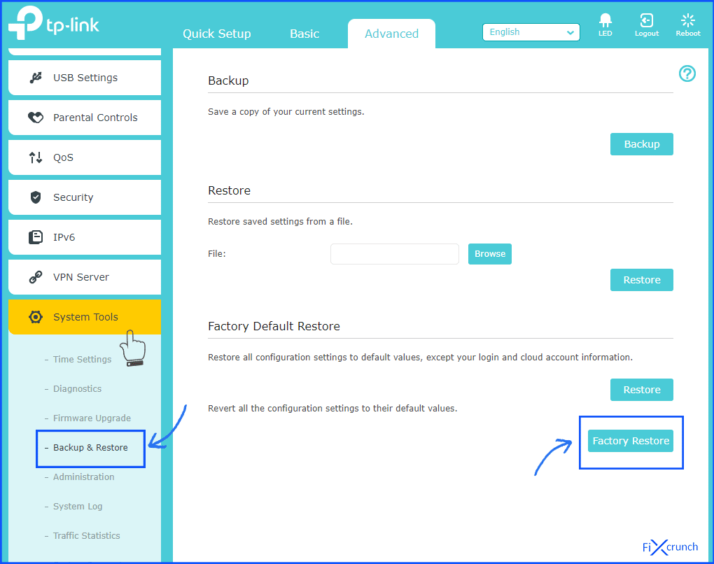 Higher Version Router Reboot