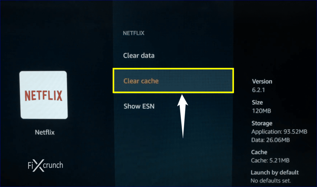 Netflix Clear Cache