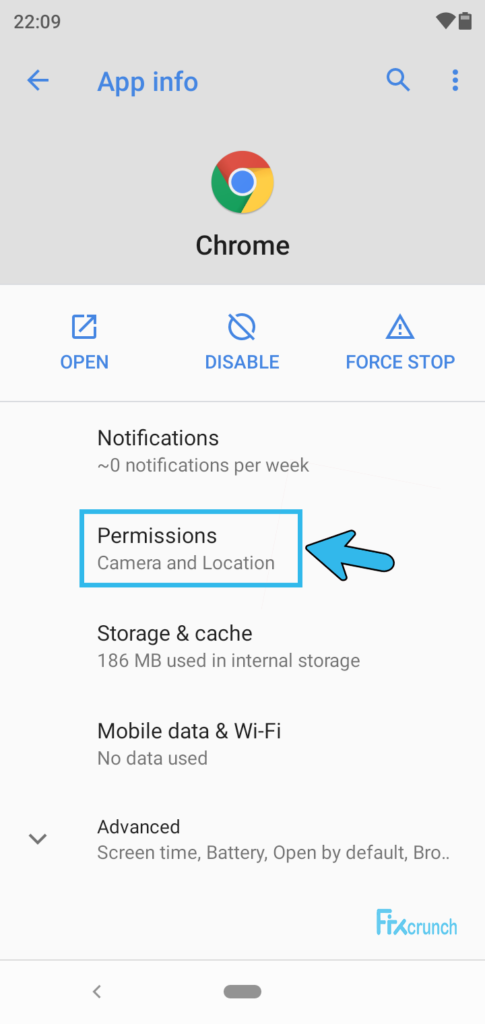 Chrome Permission