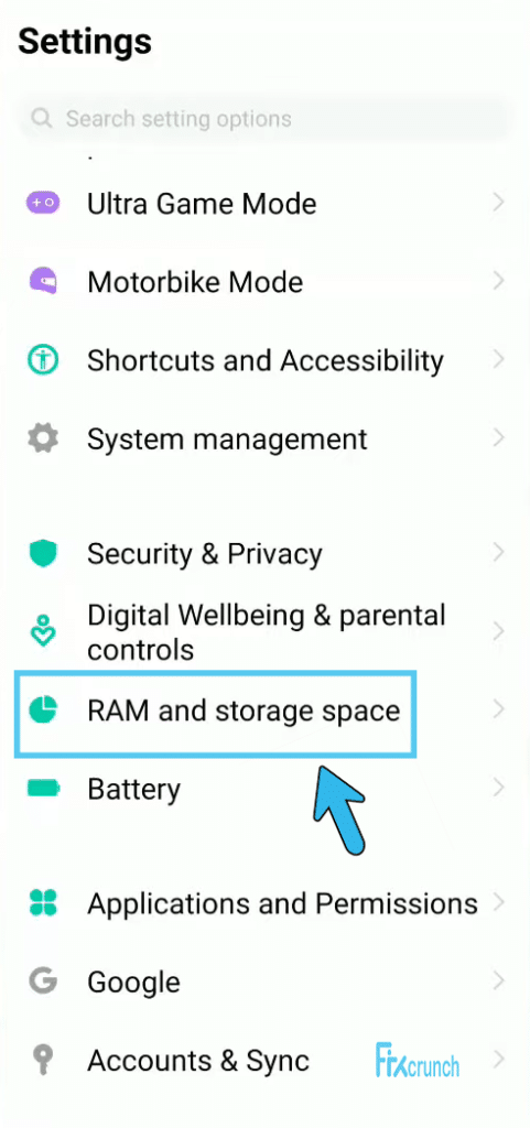 Storage Settings