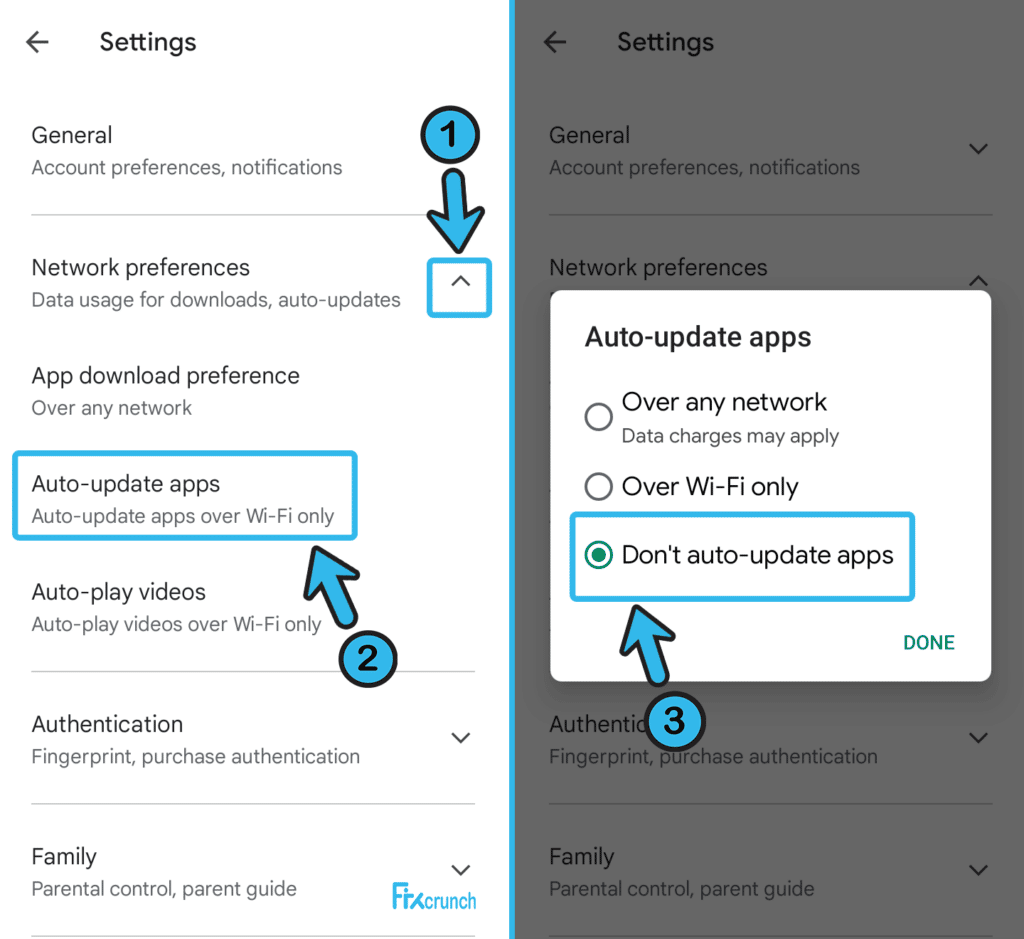 Don’t auto-update apps on play store