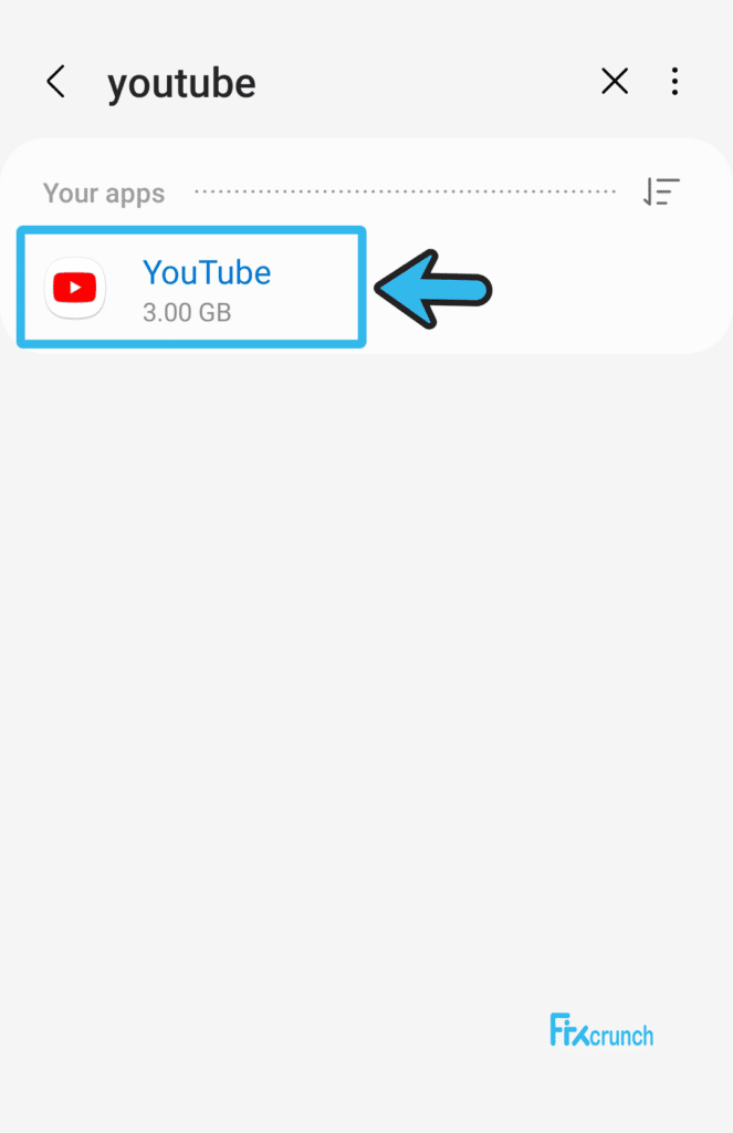 YouTube app