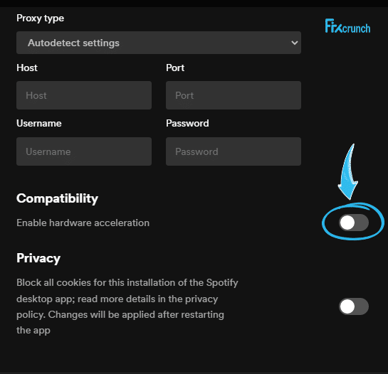 enable Hardware Acceleration in Spotify